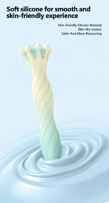 10 Vibration Patterns Silicone Mini Crown Vibrator 90mAh Waterproof With DC Charging