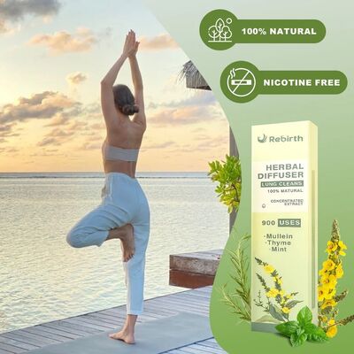 Portable Mint Aromatherapy Nasal Inhaler Stick Natural Focus Device