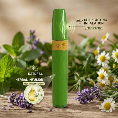 Herbal Aromatherapy Nasal Inhaler Stick Botanical Relaxation Wellness Device