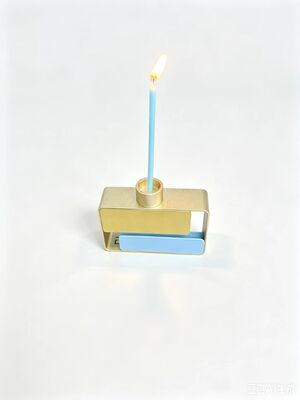 Decorative Metal Candlestick Holder