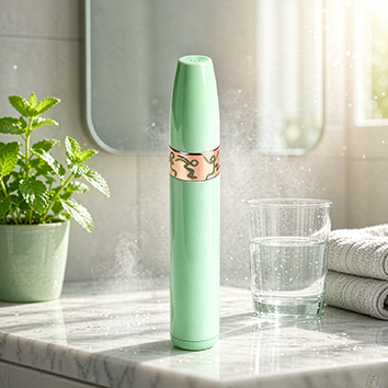 Green Fruit Flavor Air Inhaler Stick Smoke-Free Portable Breathing Aid for Quitting Smoking