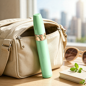Green Fruit Flavor Air Inhaler Stick Smoke-Free Portable Breathing Aid for Quitting Smoking